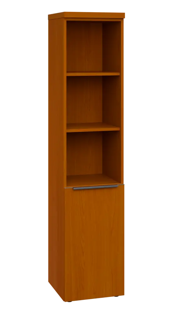 SIN 5 - 4DN3 kancelářská skříň, 1-dveřová/nika, pravá, 1820x400x400, třešeň šumavská